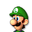 Character select icon of Luigi from Mario Kart 7