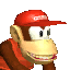 Diddy Kong's icon in Mario Kart: Double Dash!!