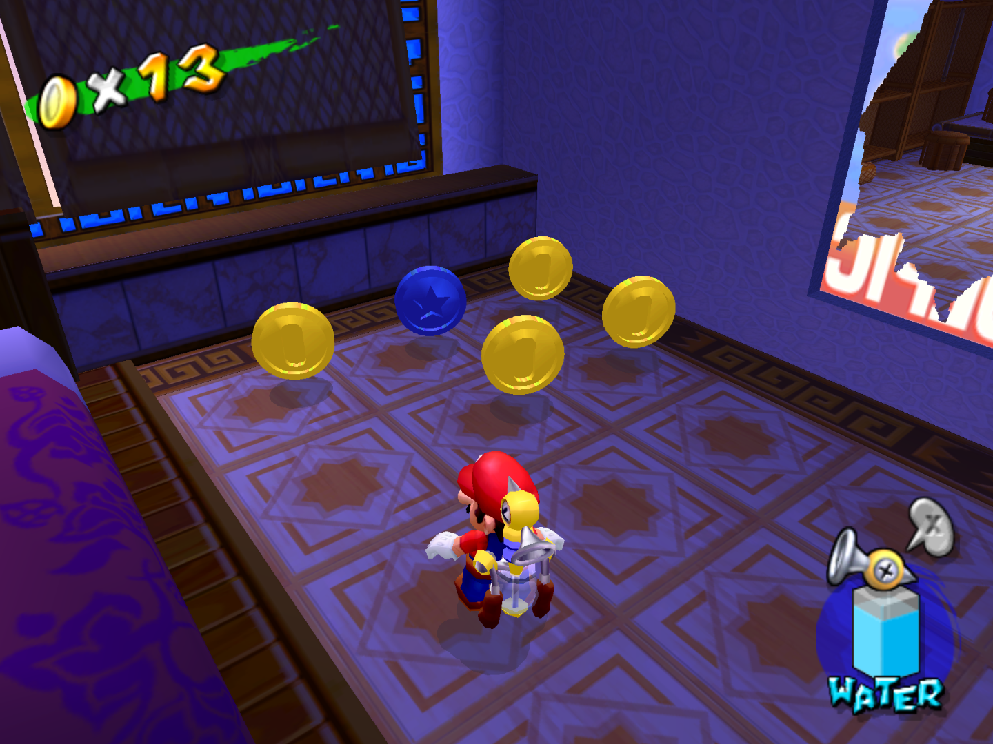 File:Sirena Beach Blue Coin 24.png - Super Mario Wiki, the Mario ...