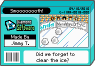 The shelf cover for one of Jimmy T's microgames in WarioWare: D.I.Y.