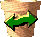 Sprite of a cup in Yoshi Topsy-Turvy
