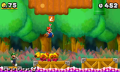 Mario encountering a Wiggler.
