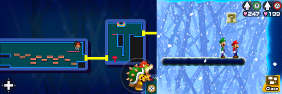 Block 36 in Airway of Mario & Luigi: Bowser's Inside Story + Bowser Jr.'s Journey.