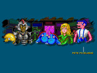 The character based on Mario, in the crowd shot of other video games' heroes in the intro cutscene of Bothersome Hunnybunz, the first episode of the game.