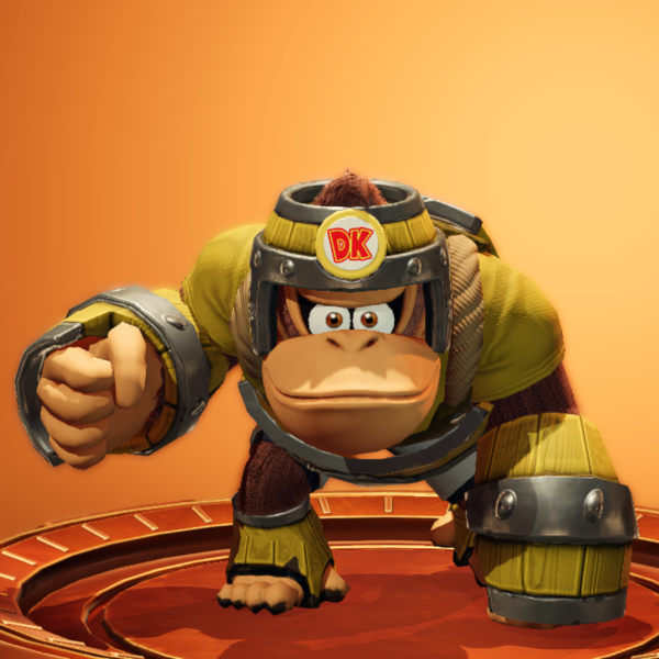 File:Donkey Kong (Barrel Gear) - Mario Strikers Battle League.png
