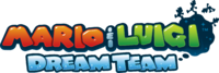 The beta logo for Mario & Luigi: Dream Team