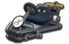 Thumbnail of black Mii's Pipe Frame (with 8 icon), in Mario Kart 8.