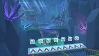 View of the underwater section featuring a large pipe in 3DS Wario Shipyard