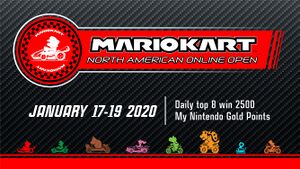 Banner for the Mario Kart North American Open January 2020