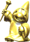 A golden statue of Magikoopa from the ending of Step It Up in Mario Party 9