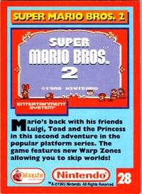 One of the Nintendo Collector Cards