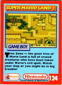 One of the Nintendo Collector Cards