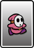 A Pink Shy Guy card from Paper Mario: Color Splash
