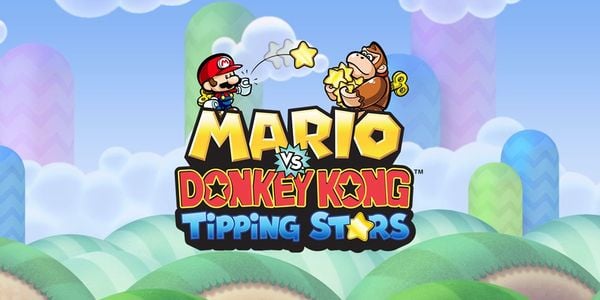 Banner for a printable Mario vs. Donkey Kong: Tipping Stars maze activity