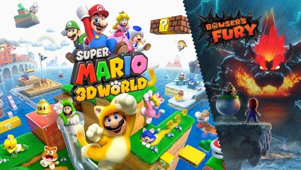 Picture shown once the player matches all cards in either of two Super Mario 3D World + Bowser's Fury-themed Memory Match-up activities
