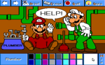 Mario and Luigi as plumbers.