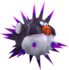 Rendered model of the Spiny Cheep Cheep enemy in Super Mario Galaxy with its spines extended.