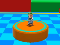 Luigi standing while in spring form