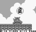 Mario swimming in midair in Super Mario Land 2: 6 Golden Coins