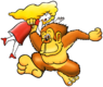 Donkey Kong & Lady spirit from Super Smash Bros. Ultimate.