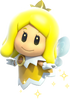 Artwork of the Yellow Sprixie Princess from Super Mario 3D World.
