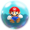 Small Mario in a bubble, from Super Mario Run.