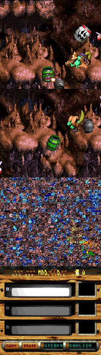 Results of the Creepy Caverns bug in DKC3