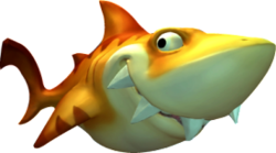 Artwork of a Yellow Snaggles from Donkey Kong Country: Tropical Freeze.
