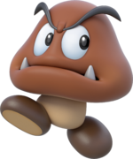 Artwork of a Goomba from Super Mario 3D World (later reused for Super Mario Party)