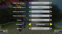 The Highlight Reel Menu from Mario Kart 8.