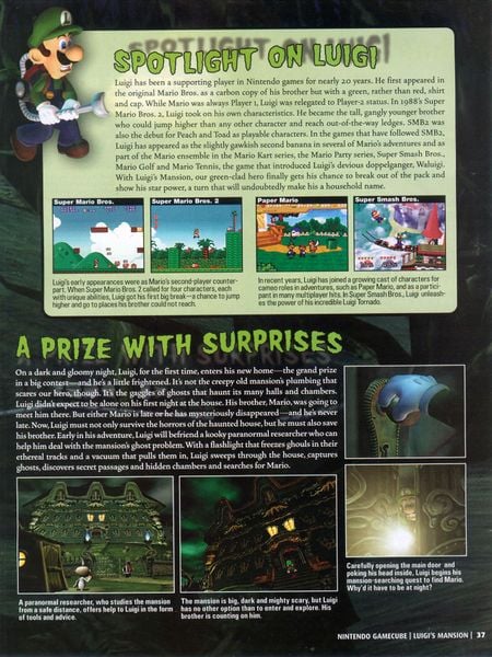 File:LM Spotlight on Luigi Nintendo Power.jpg