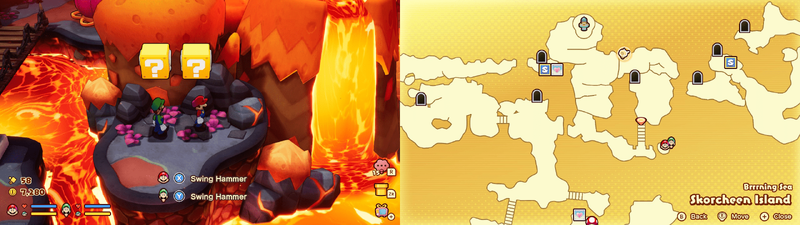 Blocks 3-4 in Skorcheen Island from Mario & Luigi: Brothership