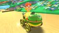 Daisy tricking in the Green Apple Kart