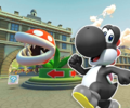 The course icon with Black Yoshi
