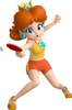 Artwork of Daisy playing table tennis.