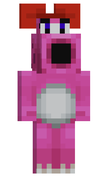 File:Minecraft Mario Mash-Up Birdo rotating.gif