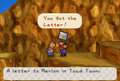 Mario finds a letter.
