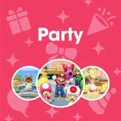 The cover image for the Party playlist on Nintendo Music used from  December 17, 2025 onwards