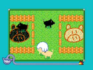The microgame Pork Sort from WarioWare: D.I.Y. Showcase