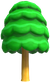 Model of a tree from Super Mario 3D Land.