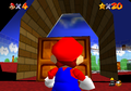 Mario inside the castle.