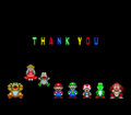 Ending credits "Thank you" screen