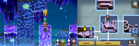 Twentieth block in Stardust Fields of Mario & Luigi: Superstar Saga + Bowser's Minions.
