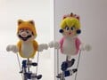 Photo of the Cat Mario and Cat Peach puppets for The Cat Mario Show, from the official website for TAKAHASHI ART Inc.