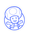 Toad's unselected character icon