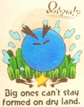 "Big ones can't stay formed on dry land." discovery from Nep-Enut Habitat in Yoshi and the Mysterious Book