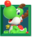 Yoshi dressed up as Rudolph the Red-Nosed Reindeer