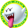 The icon artwork for Boo from Mario Tennis Open