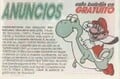 Coverage of Super Mario World's release in the "Anuncios" section