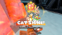 Collecting a Cat Shine in Bowser's Fury